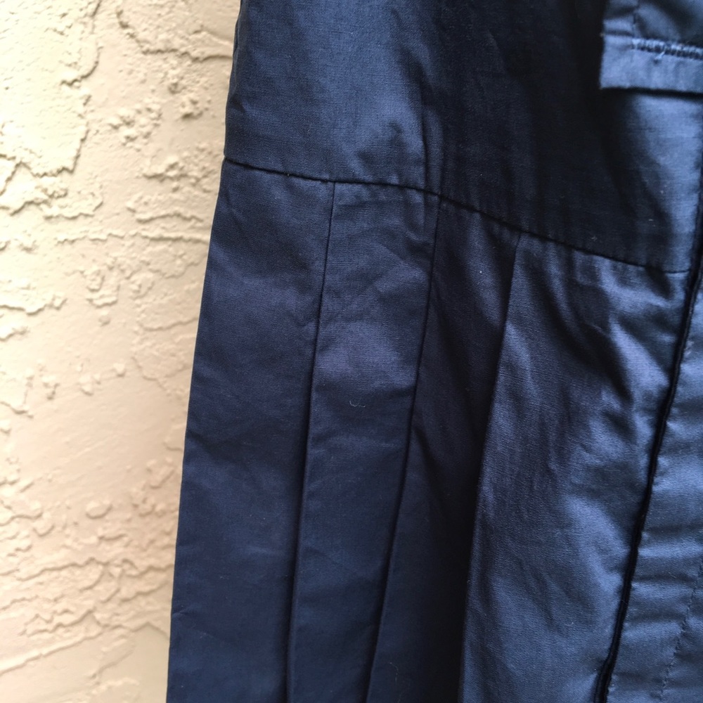 Final Sale Sleeveless Blue Khaki Dress - Picture 5 of 8